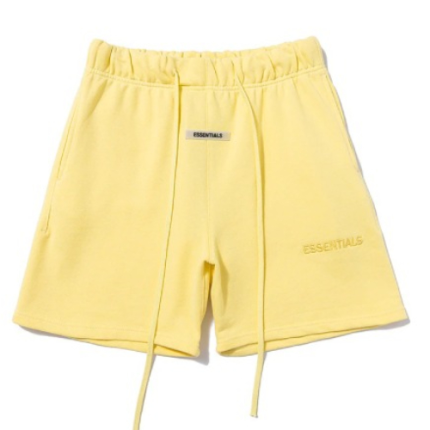 Yellow Essentials 3M Reflection Printed Short