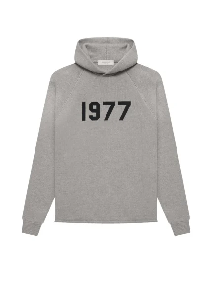 Fear Of God Dark Oatmeal Essentials Knit Hoodie