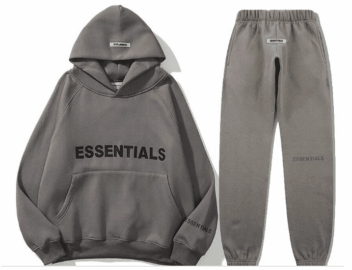 Oversized Gray Essentials Tracksuit