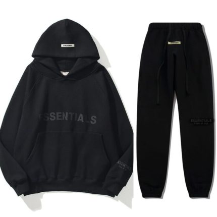 Oversized Black Essentials Tracksuit