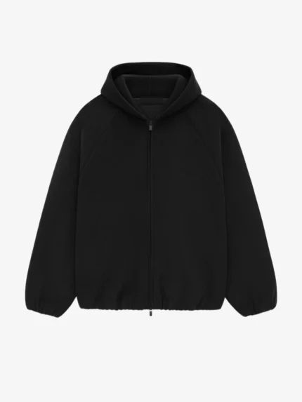Brushed Bomber – Black Hooded